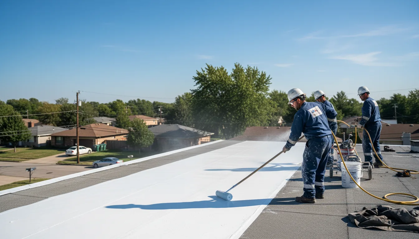 Commercial roof coating in Holcombe, WI near me